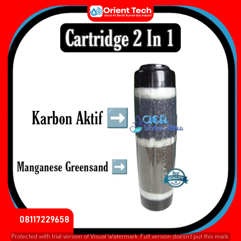 Cartridge Filter Air 2 in 1 - Untuk Air Ledeng dan Air Sumur