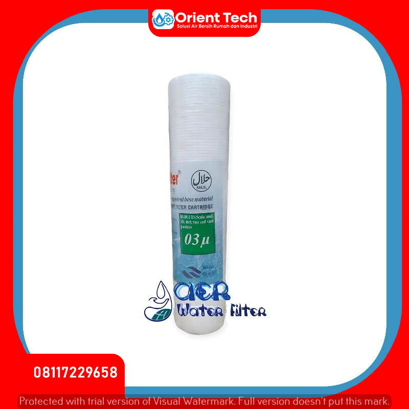 Cartridge Filter Air - Sediment - Spun 10 inch 3 micron - Nano Filter
