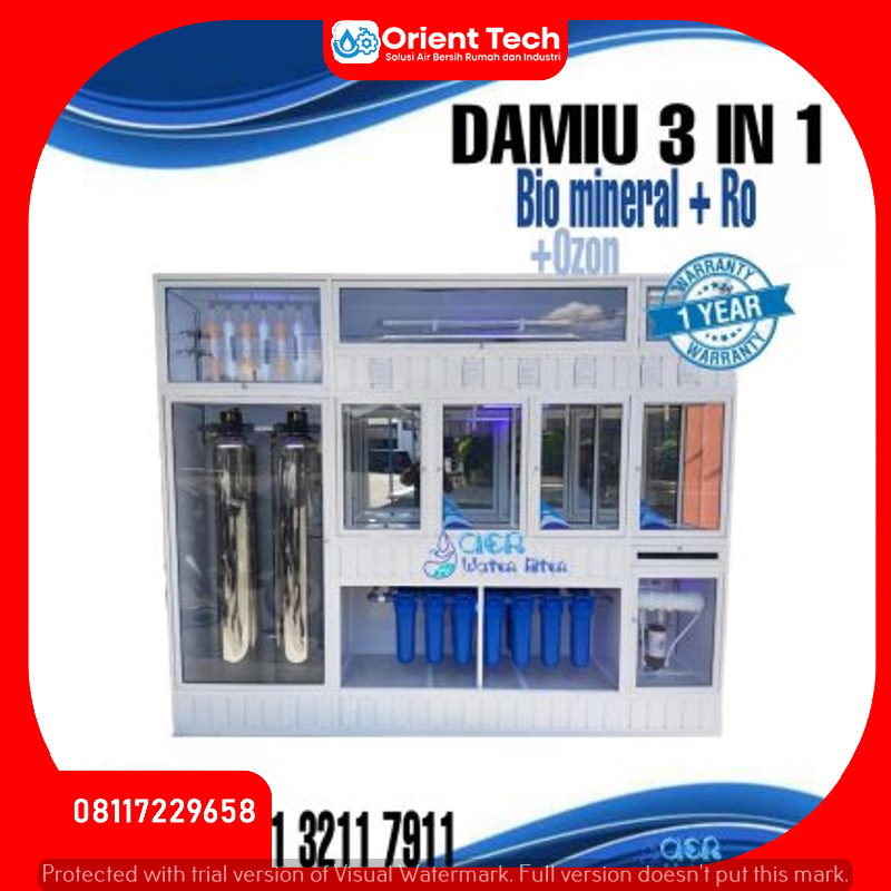 Jual Depo Air Minum Isi Ulang Bio dan Ozon 3 Isi 1 Cuci