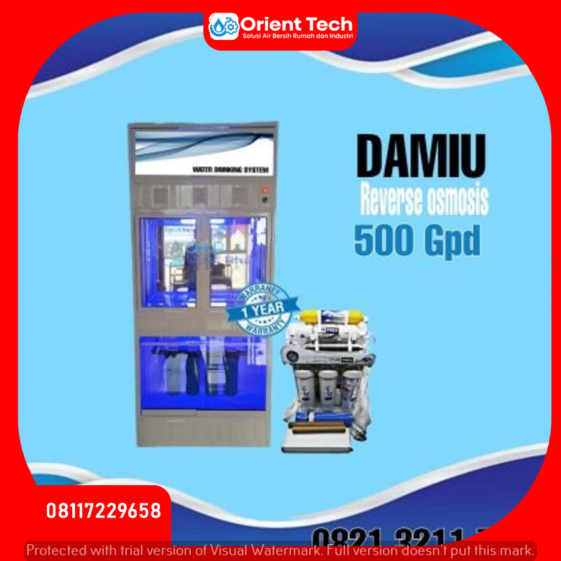 Jual Depo Air Minum Isi Ulang Mini RO Kapasitas 70 Galon