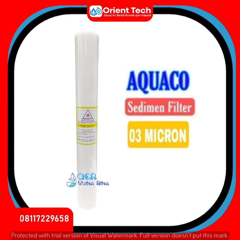 Filter Air Aquaco Catridge Filter 20 Inch 03 Micron