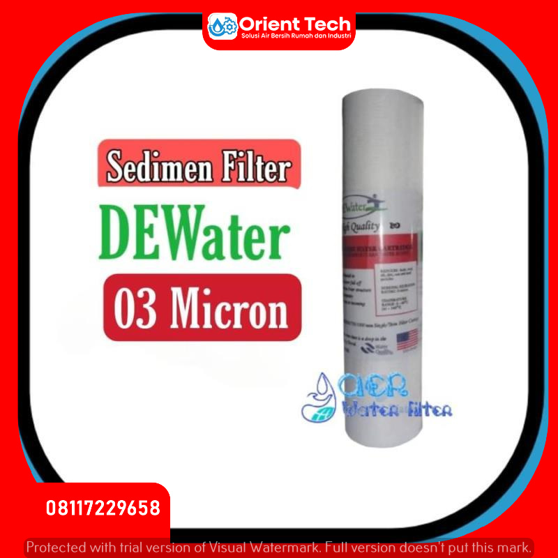 Filter Cartridge 10" DEWater 03 Mikron - Sedimen Filter Air