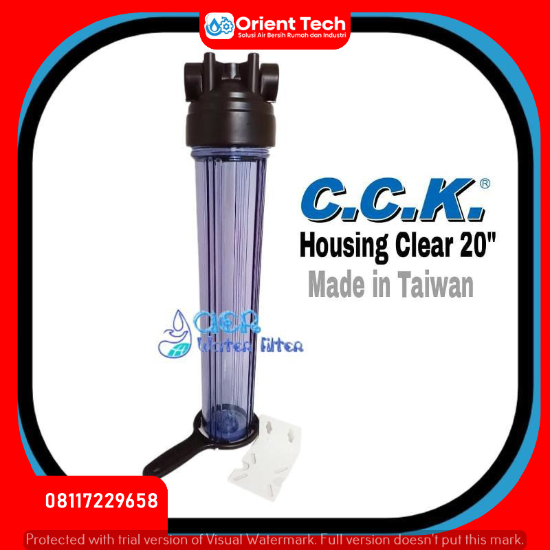 Housing Filter Air 20 inch Drat 3 per 4 CCK Clear