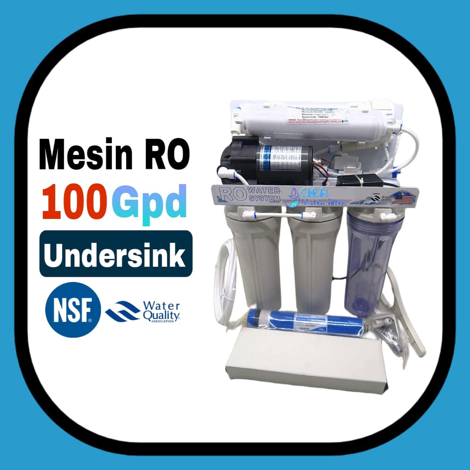 Mesin RO Reverse Osmosis - RO undersink - Filter Air siap Minum 5 Step - Lengkap