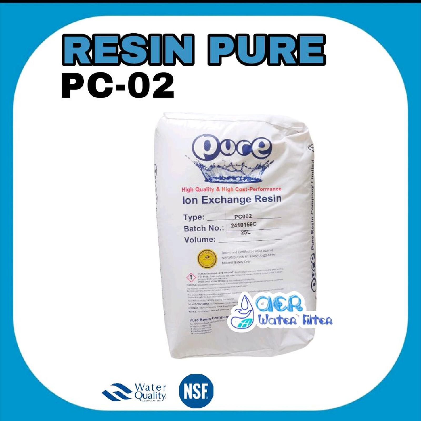 PURE PC-02 Resin Kation / Cation Demineral - 1 zak 25 Liter