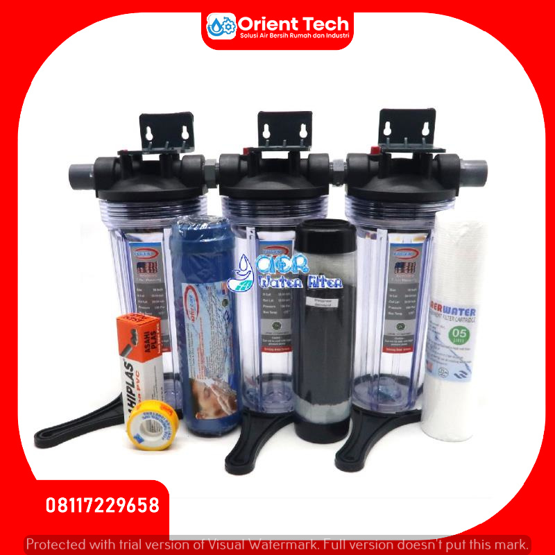 Paket Filter Air Ekonomis 3 Housing Clear 2