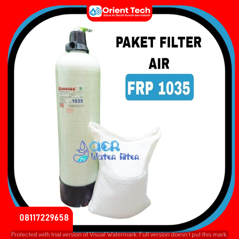Paket Filter Air Tabung FRP 1035 Air Ledeng / PDAM