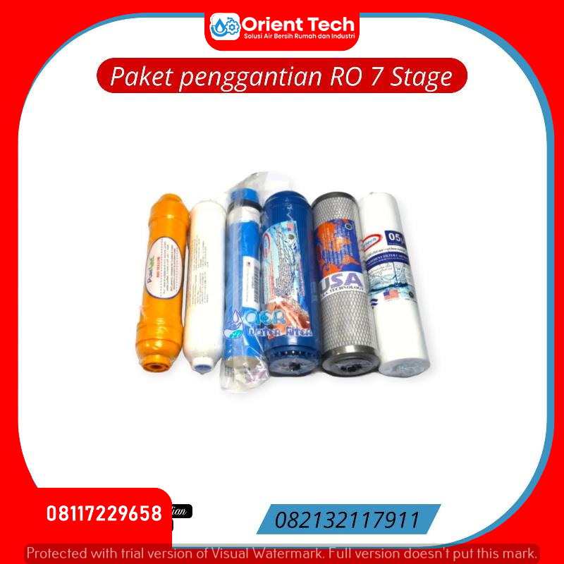 Paket Penggantian Saringan Air Mesin RO 7 Stage