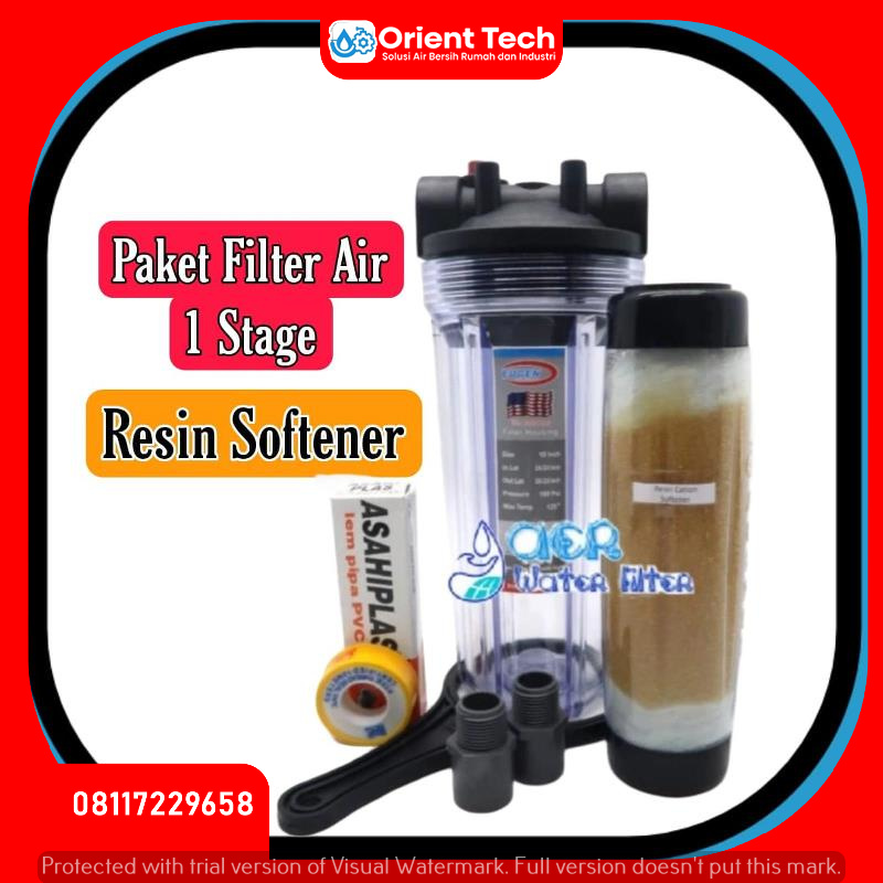 Paket Satu housing - Resin Kation - Mengurangi Zat Kapur dalam Air