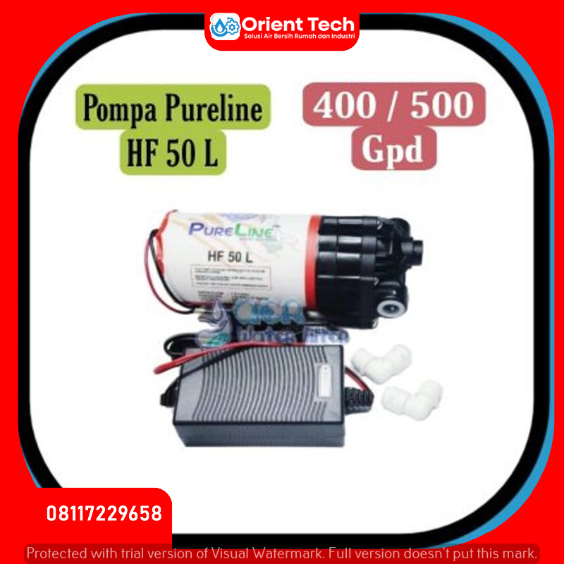 Jual Pompa RO HF 50 L 3A 400 - 500 GPD Micron Pureline