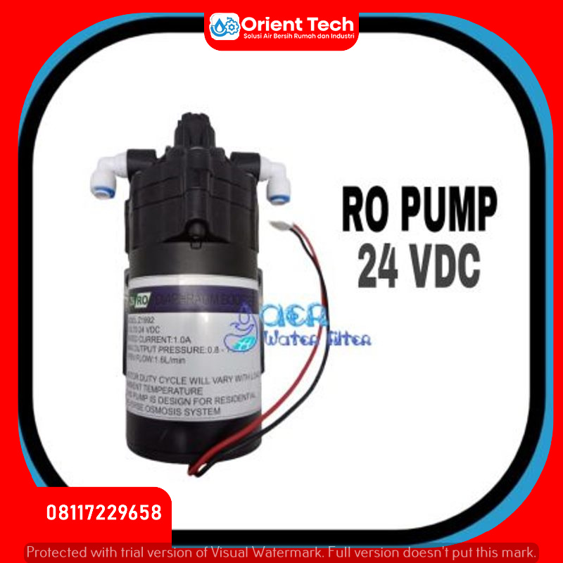 Jual Pompa RO Micron 24 VDC (POMPA ONLY)